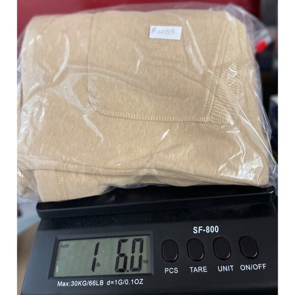 ISAAC MIZRAHI LIVE! Open Cardigan Duster Size Medium Tan Thick Knit Thigh Length - Picture 14 of 16